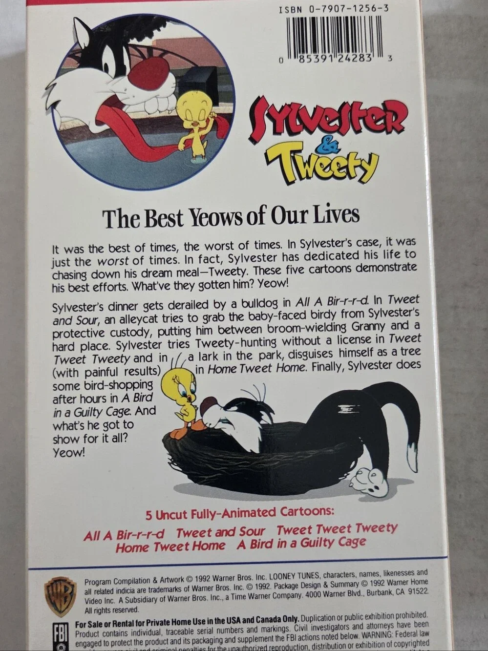 Warner Bros. Looney Tunes VHS Trio - Blue, Red, White